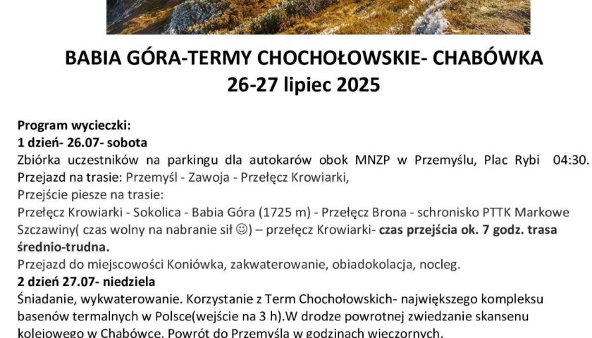 Wycieczka na Babią Górę